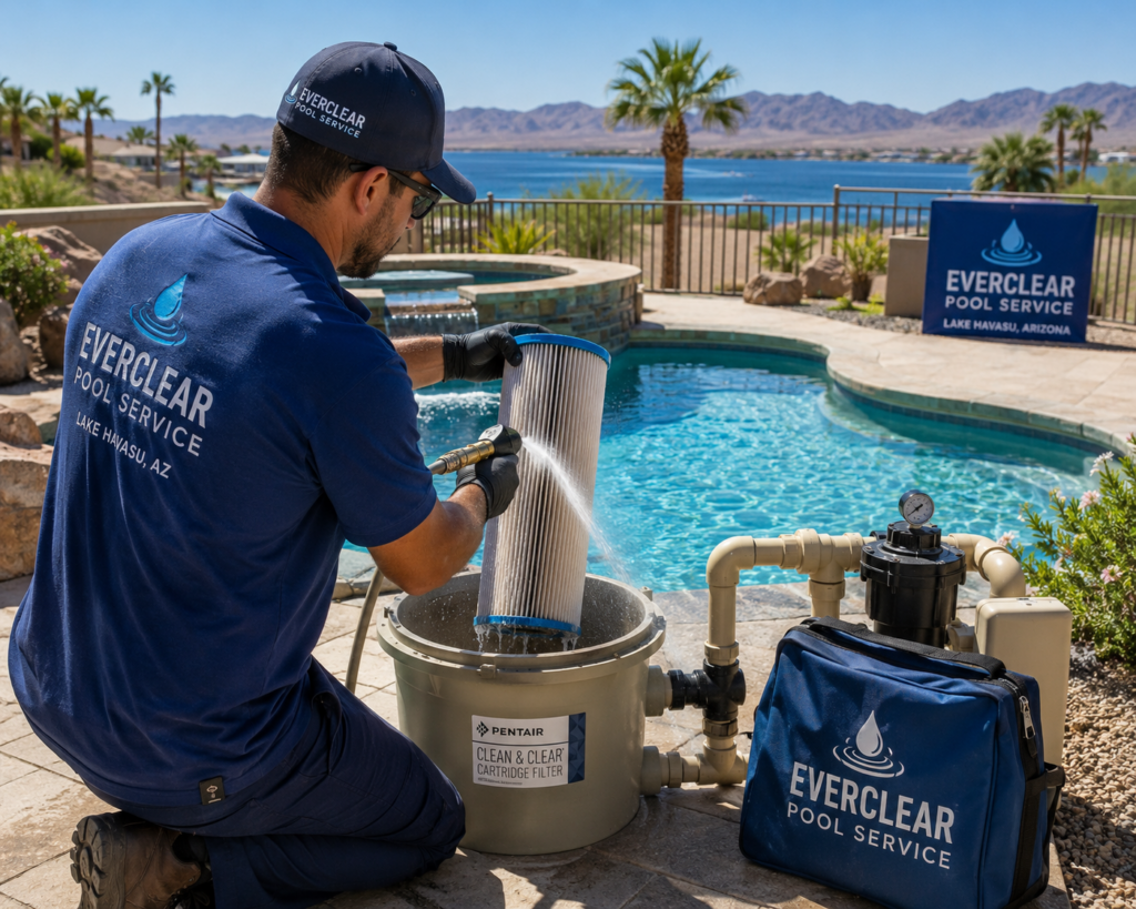 Lake Havasu City, and Mohave County, Arizona Pool Filter Cleaning